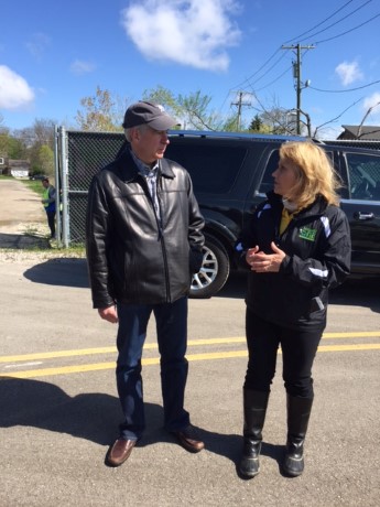 Governor Snyder with Exec Director Barb Land